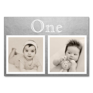 Table Bride Groom âge personnalisé Silver Numéro de tabl