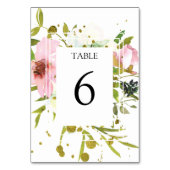 Table Broussailler et blanc éclaboussures d'or Numéro de (Dos)