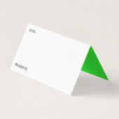 Table Buffet Blanc & Lime Recette Cartes de tente (Dos)