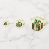 Table cadeau de Noël en or Confetti (Derrière)