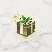 Table cadeau de Noël en or Confetti (Petit recto)