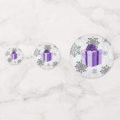 Table cadeau de Noël pourpre Confetti (Derrière)