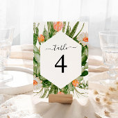 Table Cadre Fleurs de cactus Tableau 4 Mariage Numéro de