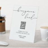 Table Calligraphie Lune de Miel Fonds QR Code Signe (In SItu)