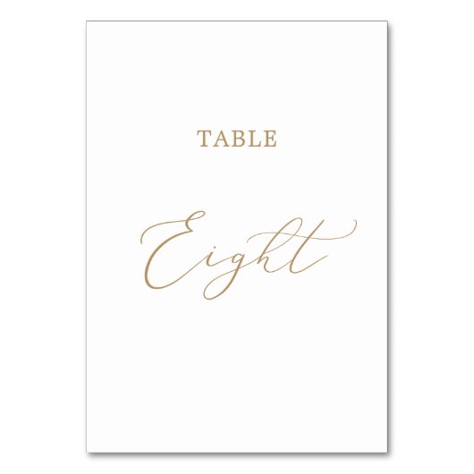 Table Calligraphie Or Delicée Tableau Huit Numéro de tab (Par défaut)