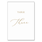 Table Calligraphie Or Delicée Tableau Trois Numéro de ta (Dos)