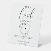 Table Carte de jeu moderne Mariage Livre d'or Signe (Recto)