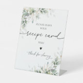Table Carte de recette or Eucalyptus Signe (Recto)