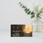 Table Carte de visite en verre de vin (Debout devant)