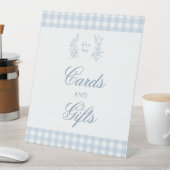 Table Cartes de douche pour bébé bleu clair et signe cad (In SItu)