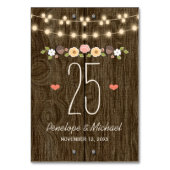 TABLE CHAÎNE BLEUE DE LUMIÈRES CHUTE RUSTIQUE NUMÉRO DE (Dos)