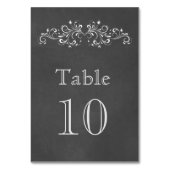 Table Chalkboard Flourdir et tourbillon | Numéro de tabl (Par défaut)