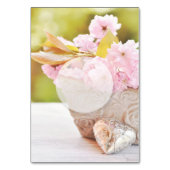 Table Cherryblossoms Fleur Floral Mariage Numéro de tabl (Dos)