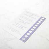 Table Chic dans Lavender Foil Invitation (Rotation)