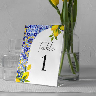 Table Citron Méditerranée Boho Arch Mariage Numéro de ta