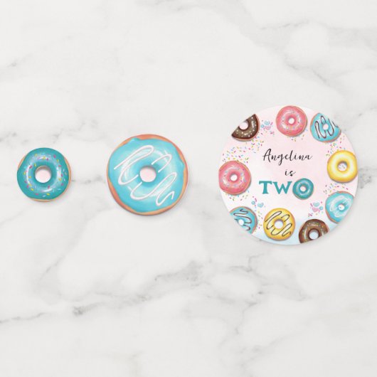 Table Confetti 2e anniversaire. (Devant)