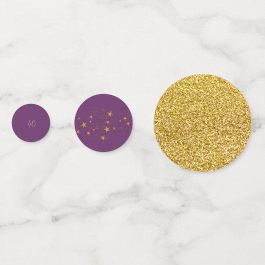 Table Confetti 40e anniversaire (Devant)