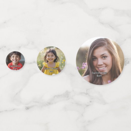 Table Confetti 60pc - Add Your Photos & Captions (Derrière)