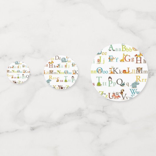 Table Confetti - Alphabet (Derrière)