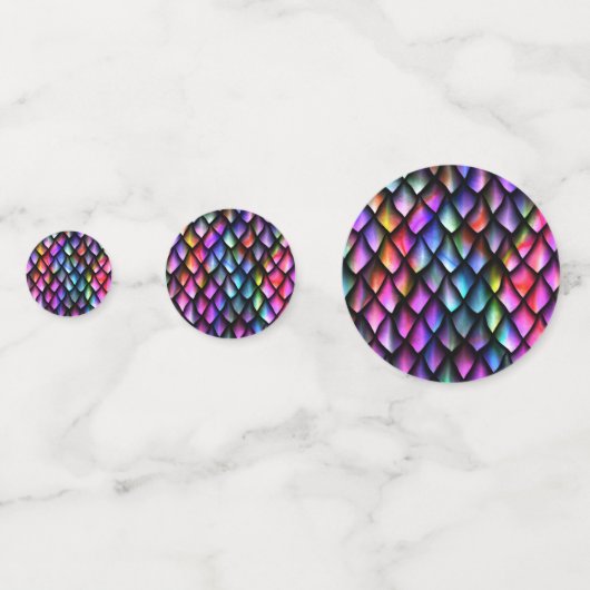 Table Confetti Arc-en-ciel Dragon Scales (Derrière)
