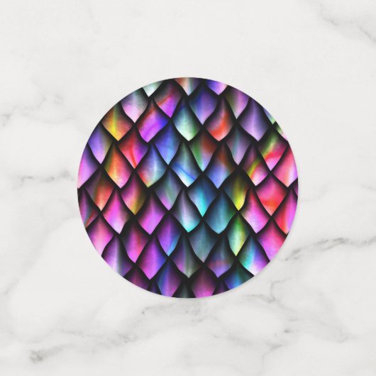Table Confetti Arc-en-ciel Dragon Scales (Petit recto)