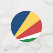 Table confetti aux couleurs des Seychelles (Petit recto)