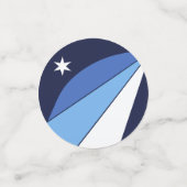 Table confetti avec drapeau de Columbia, SC (Petit recto)