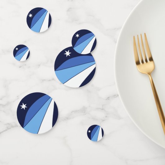 Table confetti avec drapeau de Columbia, SC (Groupe)