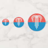 Table confetti avec drapeau de Kansas City, Missou (Derrière)