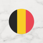 Table confetti avec drapeau de la Belgique (Petit recto)