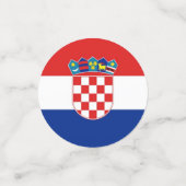 Table confetti avec drapeau de la Croatie (Petit recto)