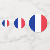 Table confetti avec drapeau de la France (Devant)
