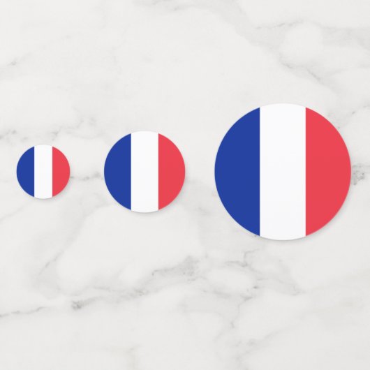 Table confetti avec drapeau de la France (Derrière)