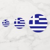 Table confetti avec drapeau de la Grèce (Devant)