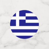 Table confetti avec drapeau de la Grèce (Petit recto)