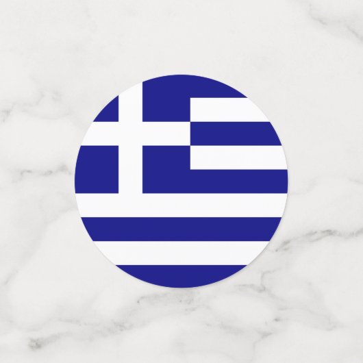 Table confetti avec drapeau de la Grèce (Petit recto)