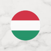 Table confetti avec drapeau de la Hongrie (Petit recto)