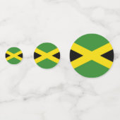 Table confetti avec drapeau de la Jamaïque (Derrière)
