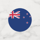 Table confetti avec drapeau de la Nouvelle-Zélande (Petit recto)