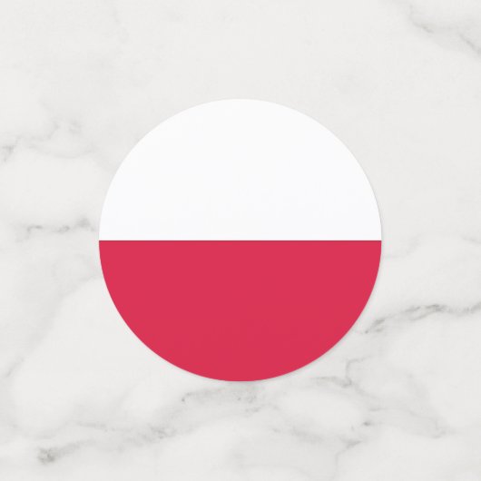 Table confetti avec drapeau de la Pologne (Petit recto)