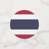 Table confetti avec drapeau de la Thaïlande (Petit recto)