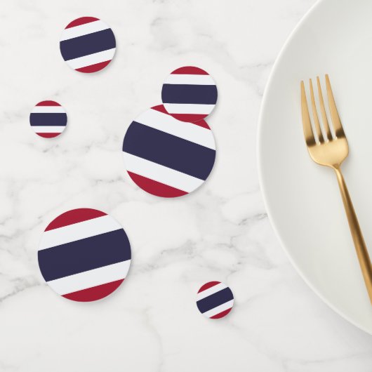 Table confetti avec drapeau de la Thaïlande (Groupe)