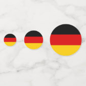 Table confetti avec drapeau de l'Allemagne (Devant)