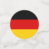 Table confetti avec drapeau de l'Allemagne (Petit recto)