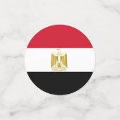 Table confetti avec drapeau de l'Égypte (Petit recto)