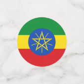 Table confetti avec drapeau de l'Éthiopie (Petit recto)