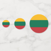 Table confetti avec drapeau de Lituanie (Derrière)