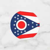 Table confetti avec drapeau de l'Ohio (Petit recto)