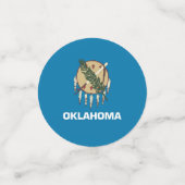 Table confetti avec drapeau de l'Oklahoma (Petit recto)