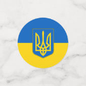 Table confetti avec drapeau de l'Ukraine (Petit recto)